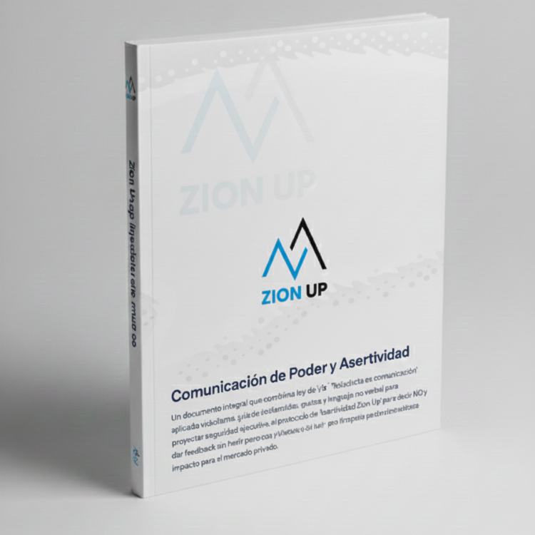 Portada Ebook Comunicación de Poder Zion Up - Dominio de Influencia Ejecutiva y Asertividad